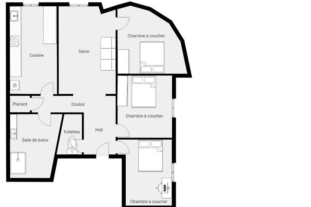 Lejlighed 3 Bedrooms-Very Bright And Spacious Appt- Wifi Toulon